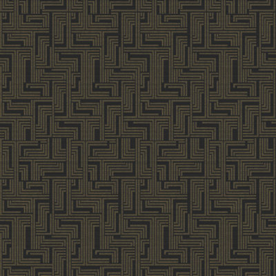 Boutique Shimmery Geometric Maze Wallpaper Roll