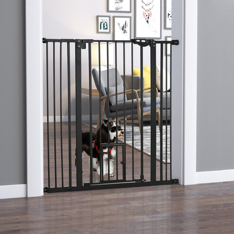 Pressure Mounted Pet Gate With Door