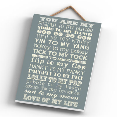 Peanut To My Butter - No Frame Print on MDF