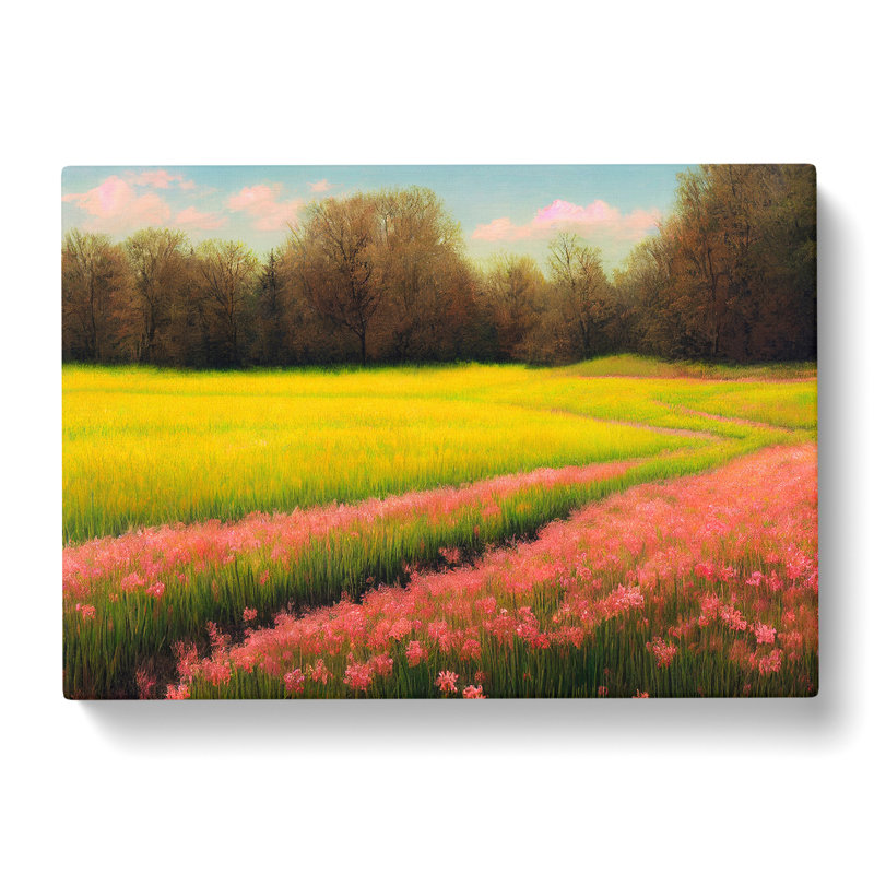 Spring Landscape Meadow Vol.2 - Wrapped Canvas, 35cm H x 50cm W x 3cm D