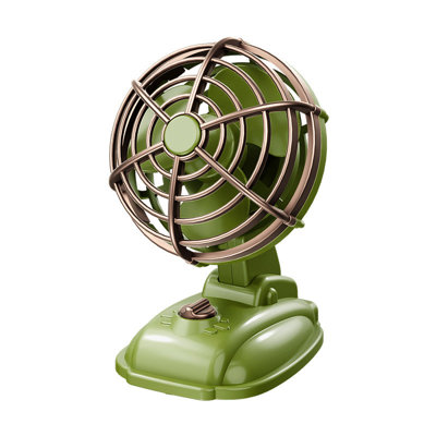 Kbndieu  Nostalgic Desktop Mini Charging Small Fan Gift High Appearance USB Small Fan
