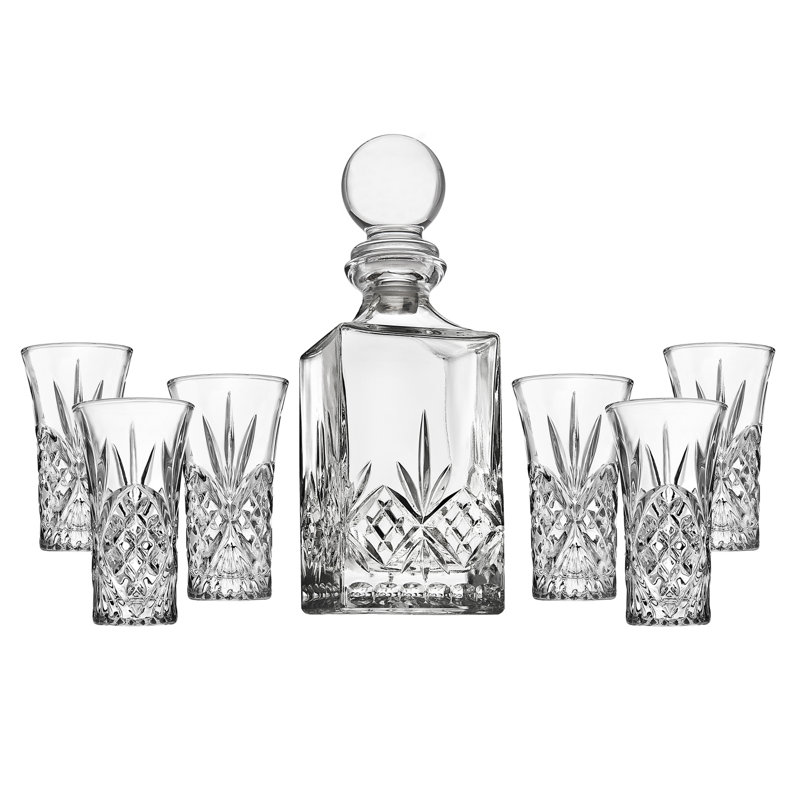 Ensemble de verres à liqueur en cristal 7 pièces Dublin