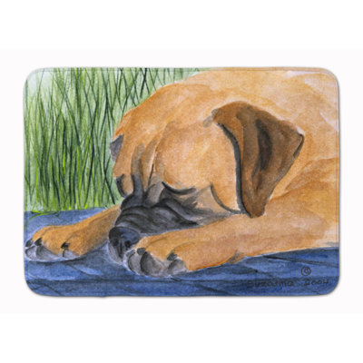Tapis pour salle de bain en mousse à mémoire de forme bullmastiff