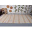 Tapis rétro, tapis tissés à plat, grand tapis de 5,4 x 12 pi, tapis froids, tapis géométriques beiges, tapis turcs