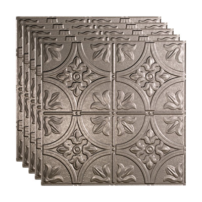 Traditional 24 in. L x 24 in. W Textured Vinyl Drop-In Ceiling Tile Ceiling Tile In