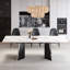 Ensemble de table de salle à manger en faux marbre Modern Modern-780233135-780233133