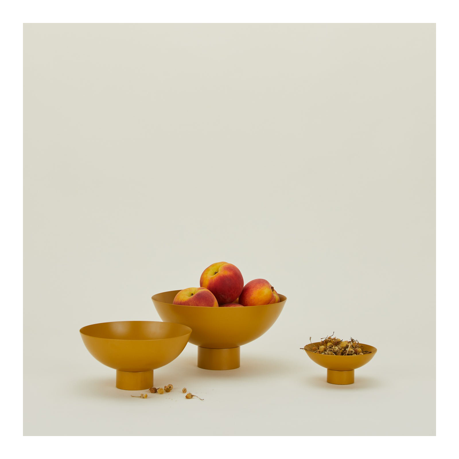 Essential Footed Bowl - Medium, Mustard