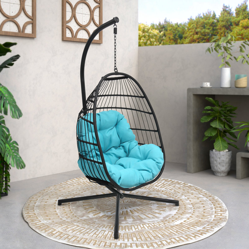 Balancelle avec support Helman, Turquoise