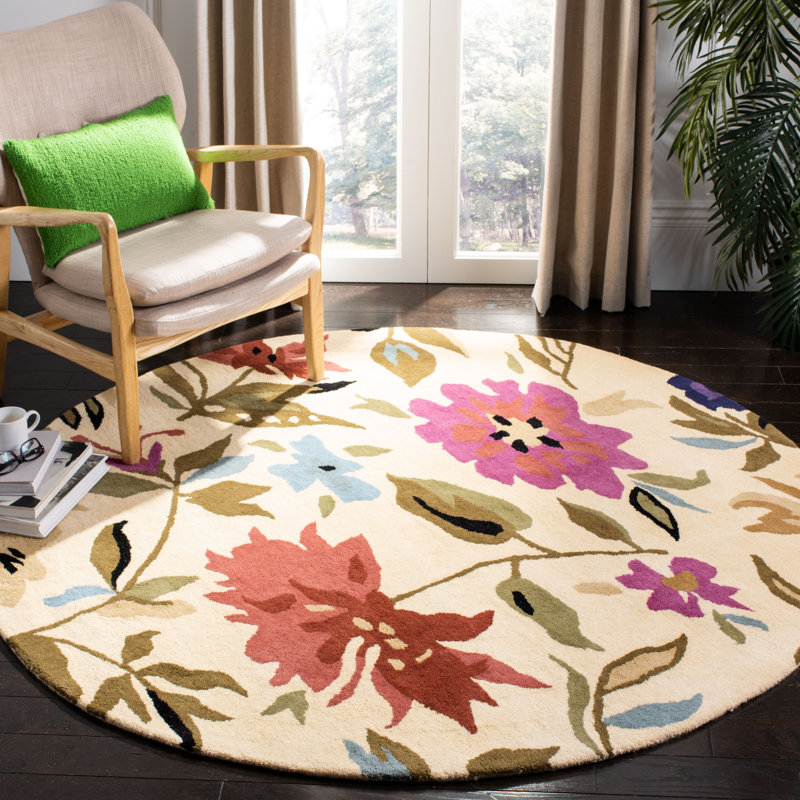 Chanler Hand Tufted Wool Floral Rug, Runner 2'6" x 12'