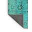 Tapis oriental en laine / polyester tissé à la machine en bleu-76834149