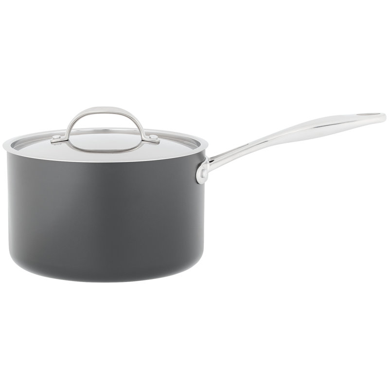 Element (Hard Anodised) Non-Stick Aluminum Saucepan, 3.8 L