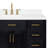 Tidworth 48'' Solid Wood Single Bathroom Vanity with 1.5'' Carrara Quartz Top Sink-655430811-658798173