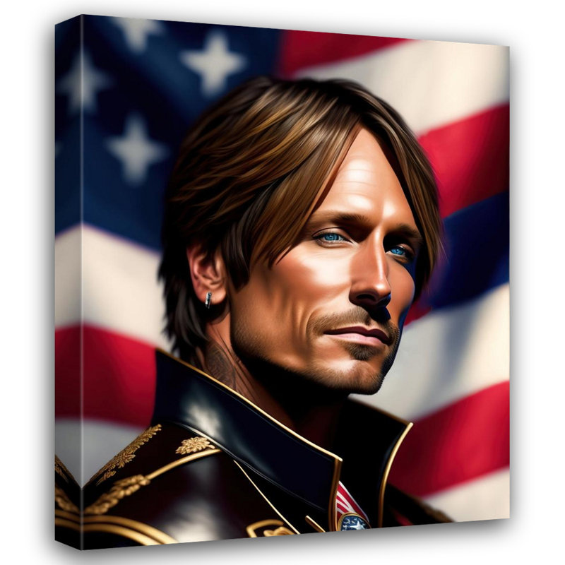 «Country Music Keith Urban» par Stephen Chambers - photographie sur toile tendue, H 18 po x l 15 po x P 1,5 po