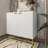 2-Door White Locker Accent Cabinet