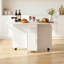 Folding Dining Table With Drawers and Cabinets-470981297