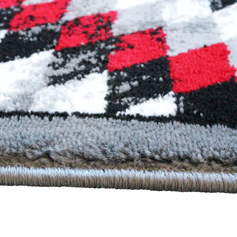 Akwasi Southwestern Style Diamond Patterned Indoor Area Rug, Runner 2' x 7'3"