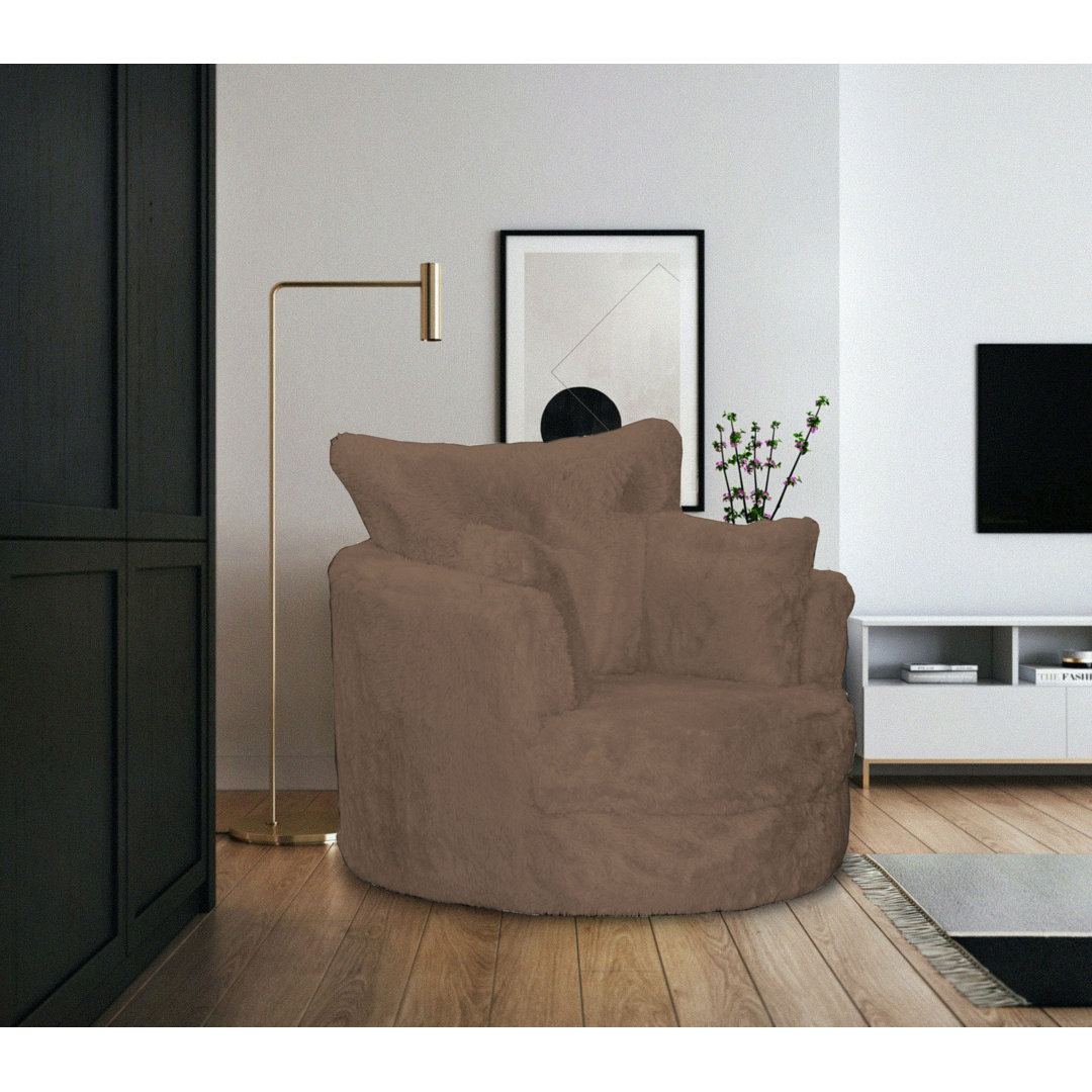 Upholstered Swivel Armchair