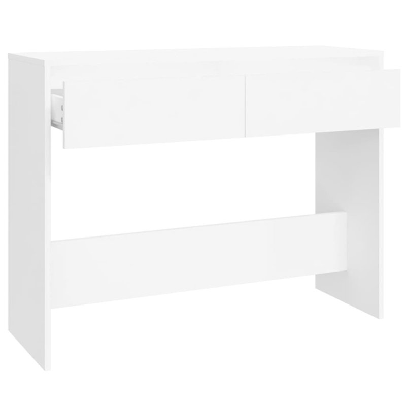 Isaish Console Table, 76.5cm H x 100cm W x 35cm D, White