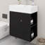Meuble-lavabo flottant 21,6 po avec lavabo, rangement ouvert à droite-583832898