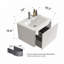 Hannemarie 24" Pre-Assembled Wall Mounted Single Bathroom Vanity with Top with Overflow-1001808200-949572447-965611357