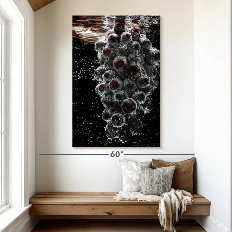 Yarlin Submerged Grapes, 51" H x 34" W