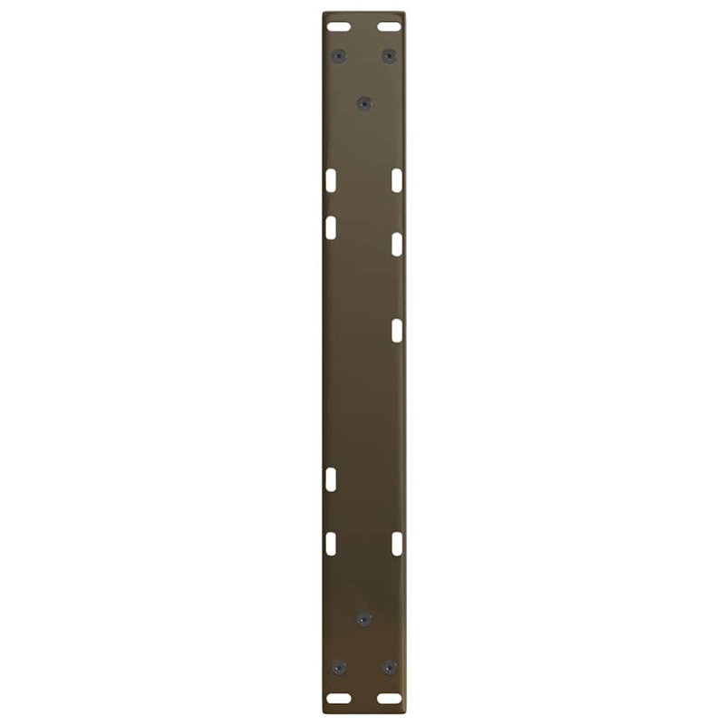 Dining Table Legs V-Shape 2 Pcs Steel, Natural, 31.3cm H x 60cm W