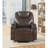 Beuna 34" Wide Faux Leather Power Zero Clearance Standard Recliner with Massager-125421759