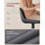 Upholstered Adjustable Height Counter Stool with Metal Frame