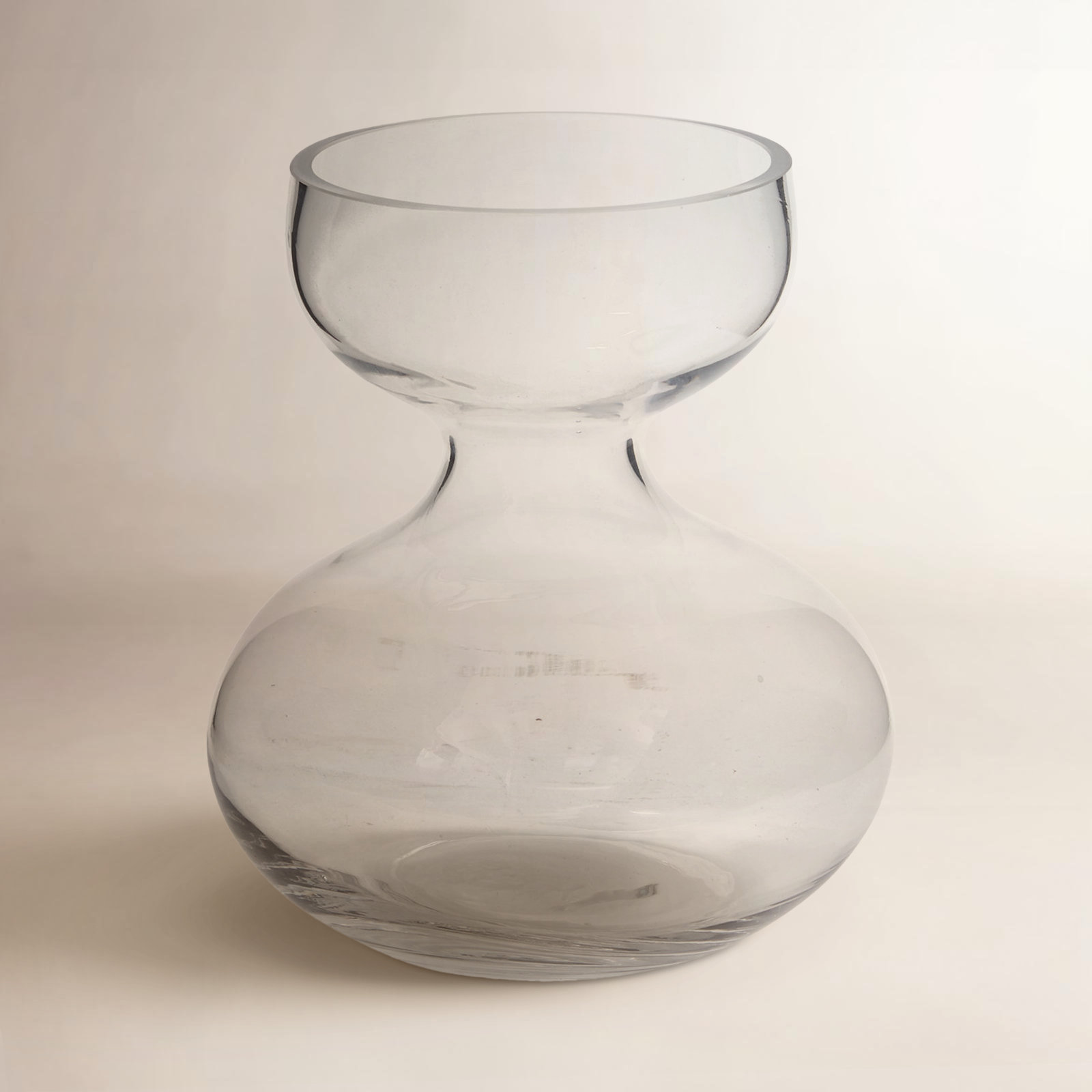 Eske Handmade Glass Table Vase, 8" H x 6.75" W x 6.75" D