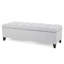 Banc capitonné avec rangement pour le salon