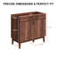 Base de meuble-lavabo simple 36 po Mid-Century