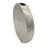 15" Silver Aluminum Round Disc Table Vase