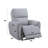 Jeromie Gray Synthetic Leather Power Motion Recliner W/USB Port