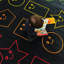 Tapis noir ZETY