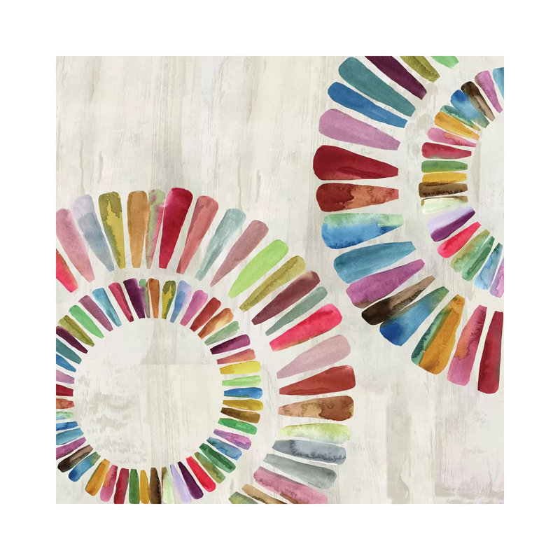 Fun Rings I by Aimee Wilson - Wrapped Canvas Painting, 45.72 cm H x 45.72 cm W x 1.91 cm D