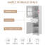 Armoire de rangement séparée pour la salle de bain avec tiroirs et porte en acrylique, imperméable et facile à assembler-525475937