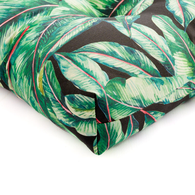  Italia Acrylic Outdoor Chair Cushion, Frond Midnight