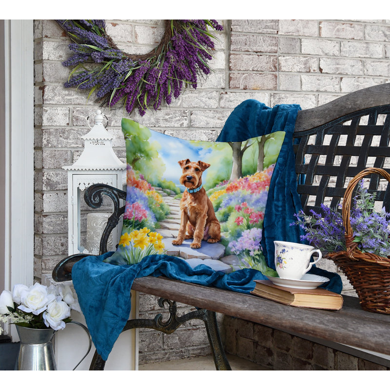 Coussin décoratif intérieur / extérieur Spring Path, H 18 po x l 18 po