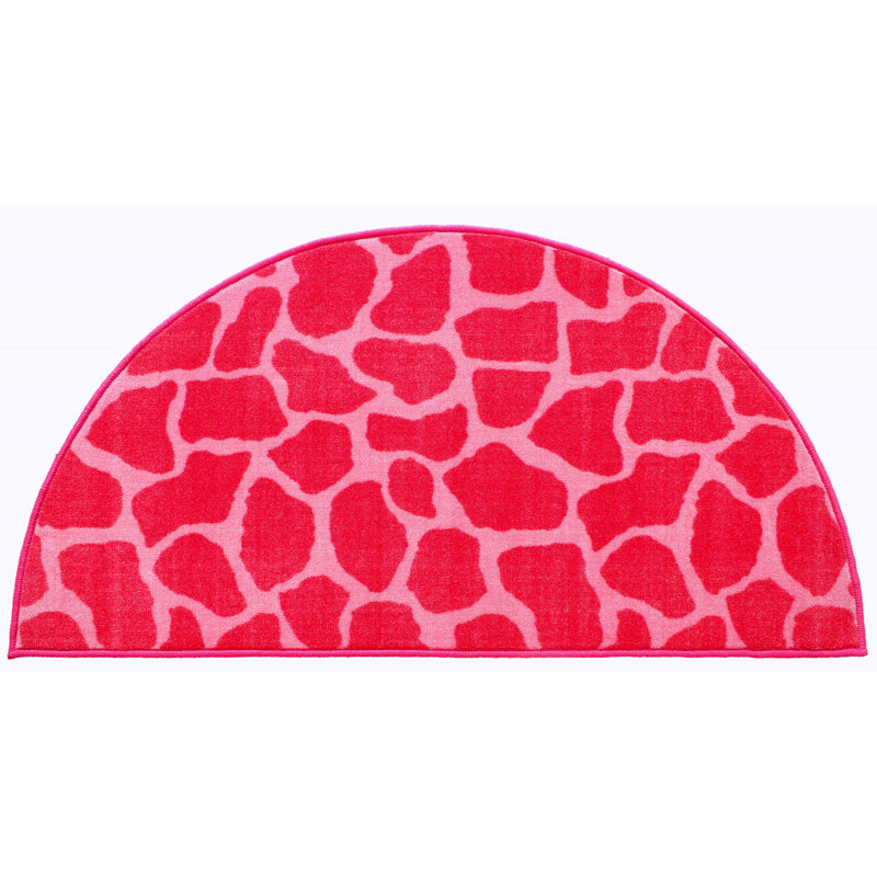 Animal Print Rug, Half Round 6' x 12'