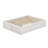 Queen Size Platform Bed Frame With 4 Under-Bed Drawers & Footboard Storage Cubby, Headboard-Free Modern Design-1433761497