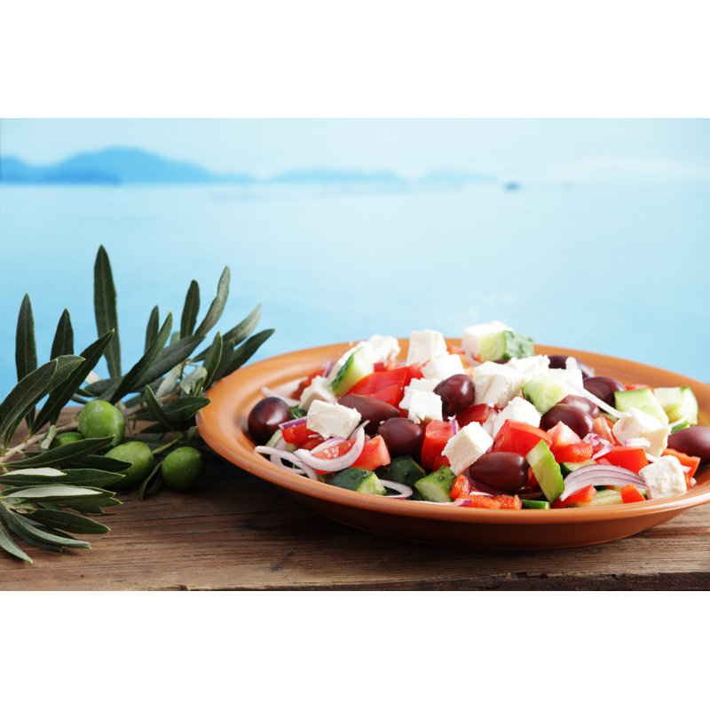 Greek Salad - Wrapped Canvas Print, 51cm H x 76cm W x 3.8cm D