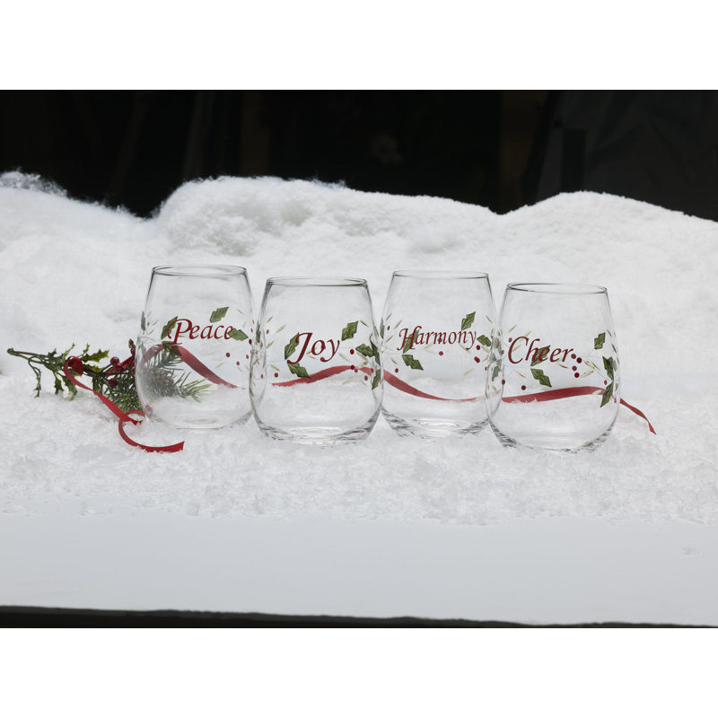 Verres à vin sans pied Pfaltzgraff Winterberry