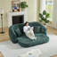 Fauteuil inclinable convertible incurvé de 87 po-42088983