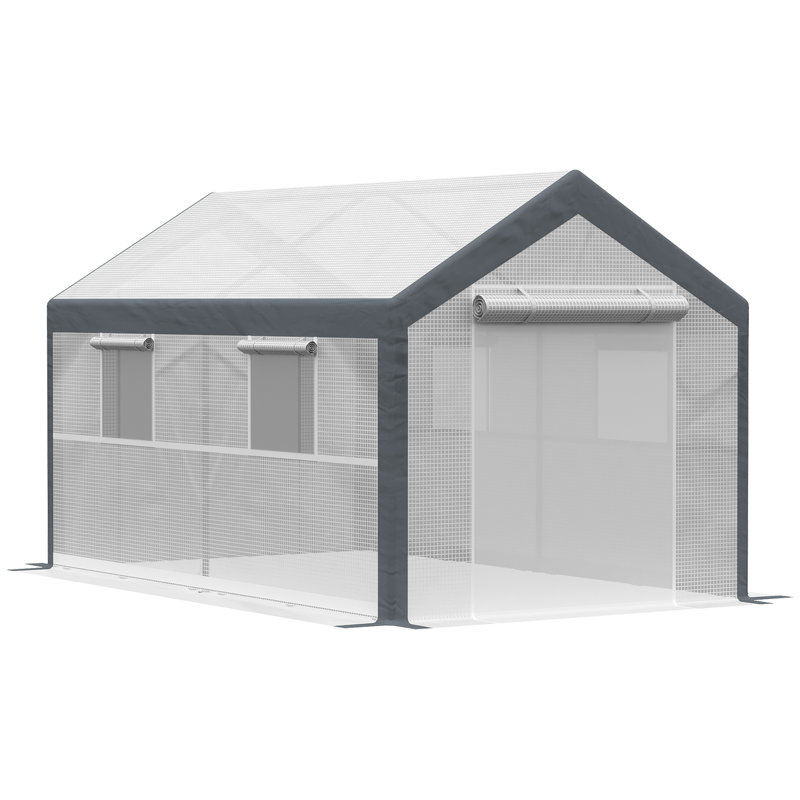 Serre de plain-pied, H 84,75 po x l 84,75 po x P 143,75 po