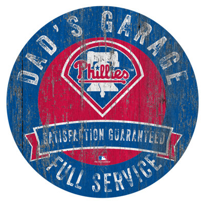 Le garage de papa, impression sur bois MLB