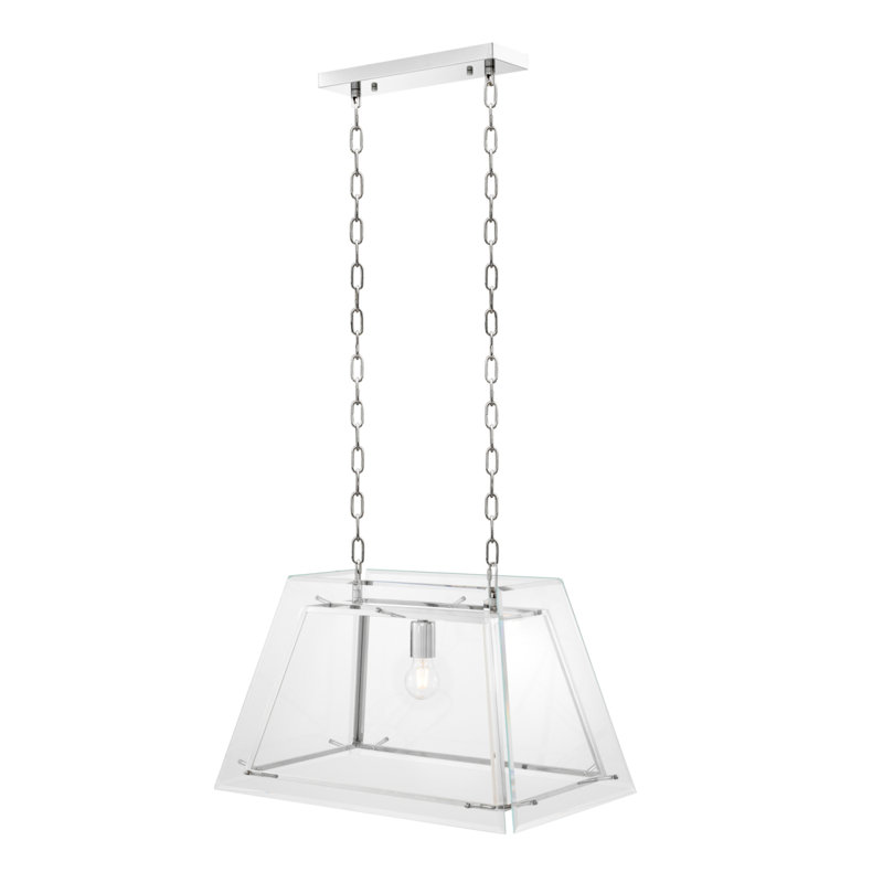 Azure 1 - Light Nickel Lantern Pendant