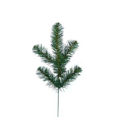 Ensemble de 36: Épinette épinette avec embouts verts réalistes | 15 pouces | Verdure de Noël