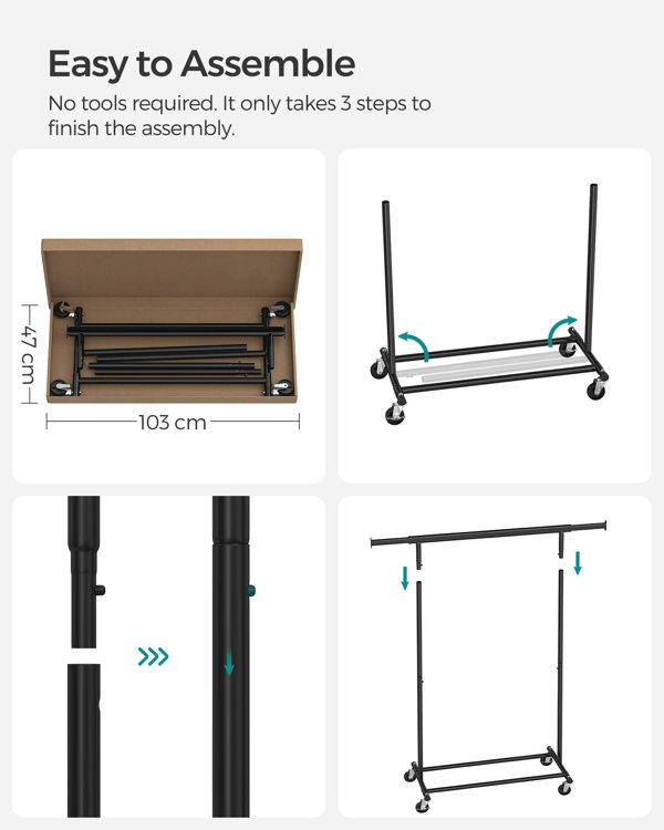 Universal 10 Pullout Garment Rod, Wayfair