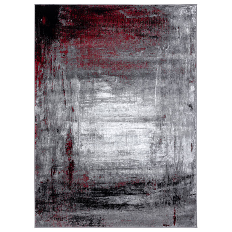 Hellie Abstract Indoor Rug, Rectangle 7'9" x 10'9"