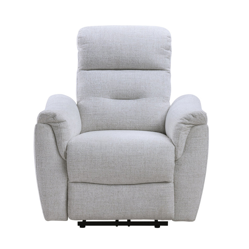 Fauteuil inclinable électrique en chenille gris Eastre avec port USB